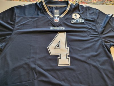 DAK PRESCOTT DALLAS COWBOYS NAVY BLUE MEN 3XL JERSEY. NEW. STITCHED