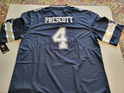 DAK PRESCOTT DALLAS COWBOYS NAVY BLUE MEN 3XL JERSEY. NEW. STITCHED