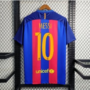 Messi Retro 2016 Barca Barcelona Home Jersey