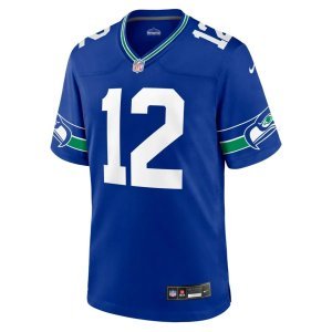 12s Seattle Seahawks Nike Throwback Player Game Jersey Royal