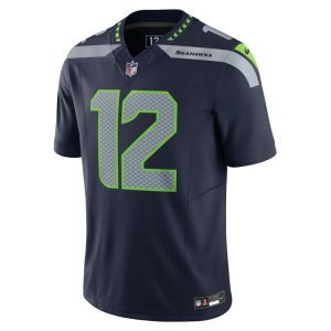 12th Fan Seattle Seahawks Nike Vapor F.U.S.E. Limited Jersey Navy