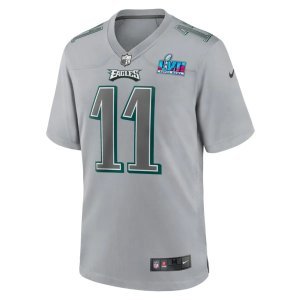 A.J. Brown Philadelphia Eagles Nike Youth Super Bowl LVII Patch Atmosphere Fashion Game Jersey Gray