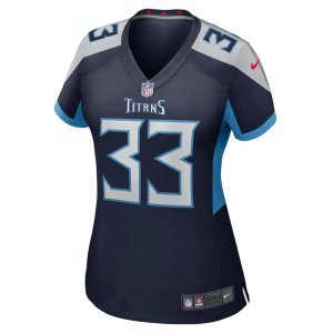 A.J. Moore Jr. Tennessee Titans Nike Women's Player Game Jersey Navy