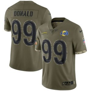 Aaron Donald Los Angeles Rams Nike 2022 Salute To Service Limited Jersey Olive