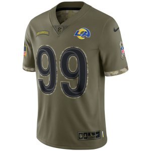 Aaron Donald Los Angeles Rams Nike 2022 Salute To Service Limited Jersey Olive