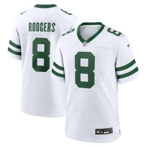 Aaron Rodgers New York Jets Nike Legacy Player Game Jersey White