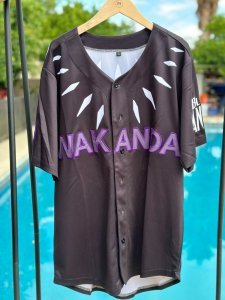 Black Panther, Disneyland Baseball Jersey, Disney, Custom, Unisex, Wakanda Forever, true to fit