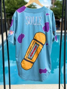 Monster inc, sully, mike wazowski, meme, Disneyland Baseball Jersey, Disney, Custom, Unisex, couples, true to fit