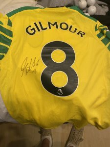 Billy Gilmour match warn shirt Brentford premier league signed