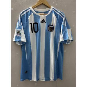 2010 Argentina Top Quality Home Retro Soccer Jersey