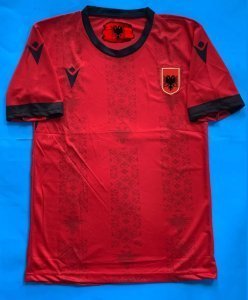 New Albania football soccer red jersey t-shirt-Nation League-Albania team jersey