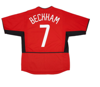 Fanatic Beckham Manchester United 2002/04 Retro Jersey Soccer Jerseys Football Training Uniform Sport Fans Shirt Sports Equipment Football T-shirt Soccer Team Shirt