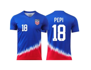 Fanatic Pepi USA Jersey Soccer Jerseys Football Training Uniform Sport Fans Shirt Sports Equipment Football T-shirt Soccer Team Shirt