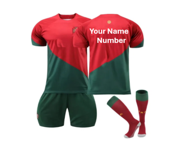 Fanatic RONALDO Portugal Custom Soccer Jersey Personalized Soccer Jersey kits customized Name Number Customize Sport Shirt Training Soccer Uniforms Unisex Soccer Shirts