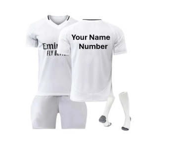 Fanatic Real Madrid VINI JR, Bellingham, Mbappe Custom Soccer Jersey Personalized Soccer Jersey kits customized Name Number Customize Sport Shirt Training Soccer Uniforms Unisex Soccer Shirts