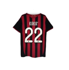 Fanatic AC Milan Ronaldinho, KAKA, 09/10 Retro Custom Soccer Jersey Personalized Soccer Jersey kits customized Name Number Customize Sport Shirt Training Soccer Uniforms Unisex Soccer Shirts