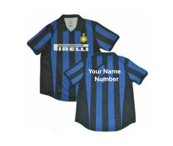 Fanatic Inter Milan Ronaldo 1998/1999 Retro Custom Soccer Jersey Personalized Soccer Jersey kits customized Name Number Customize Sport Shirt Training Soccer Uniforms Unisex Soccer Shirts