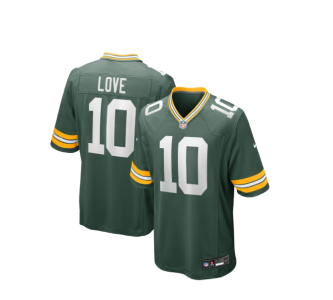 Men's Nike Jordan Love Green Green Bay Packers Player Game Jersey