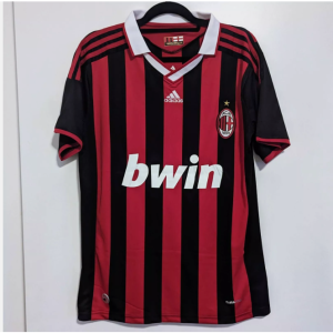 Jersey Ronaldinho  Ac Milan 2009-10 Retro Soccer Jersey Fans Shirt Football T-shirt Soccer Team Shirt