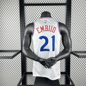 25th season 76ers City Edition No. 21 Embiid