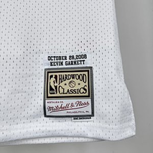 MN retro hot press jersey SW: Celtics 2008 season platinum number 5 Garnett