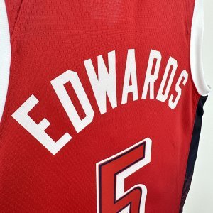 Red No. 5 Edwards of the United States team at the 24th Olympic Games
