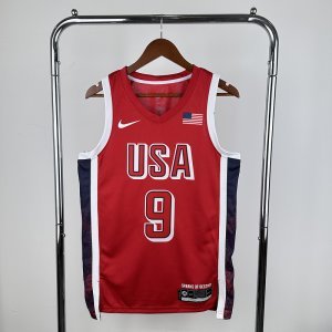 The United States team Red No. 9 at the 24th Olympic Games