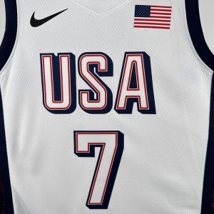 24 year Olympic Games, White No. 7 Durant of the United States team