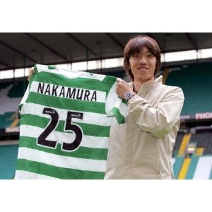 05-06 Celtic LARSSON NAKAMURA HARTSON Top Quality Home Retro Football Jersey custom T-shirt
