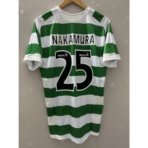 05-06 Celtic LARSSON NAKAMURA HARTSON Top Quality Home Retro Football Jersey custom T-shirt