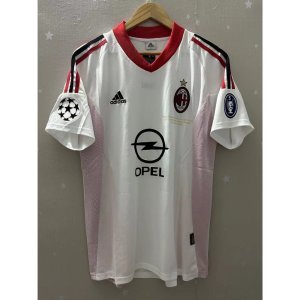 02-03 AC Milan MALDINI SHEVCHENKO INZAGHI Top Quality Away Retro Football Jersey custom T-shirt