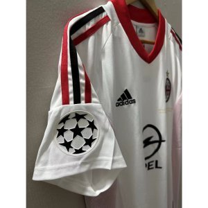 02-03 AC Milan MALDINI SHEVCHENKO INZAGHI Top Quality Away Retro Football Jersey custom T-shirt