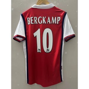 99-00 Arsenal HENRY BERGKAMP SUKER Top Quality Home Retro Football Jersey custom T-shirt