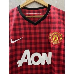 12-13 Man-U RONALDO ROONEY Custom T-Shirt Home Retro Football Jersey High Quality