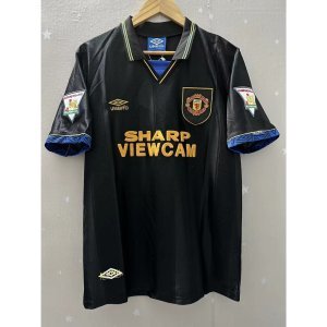 93-94 MAN-U CANTONA KEANE GIGGS BECKHAM Top Quality Away Retro Football Jersey custom T-shirt.