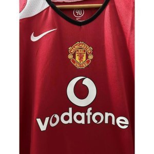 04-06 MAN-U RONALDO ROONEY Top Quality Home Retro Football Jersey custom T-shirt
