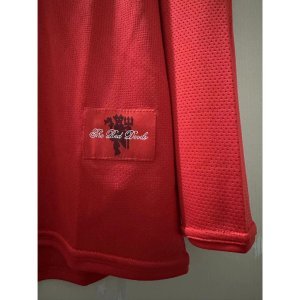 07-08 Man-Utd Long sleeve Top Quality Home Retro Soccer Jersey custom T-shirt Football Jersey RONALD