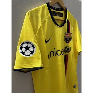 08-09 Barcelona Top Quality Away Retro Soccer Jersey custom T-shirt Football Jersey MESSI XAVI