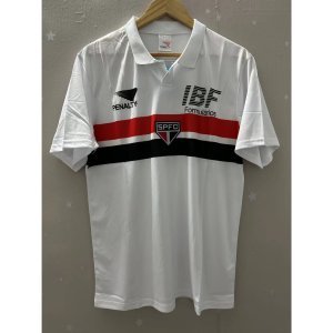 91-92 Sao Paulo RAI Top Quality Home Retro Soccer Jersey custom T-shirt Football Jersey