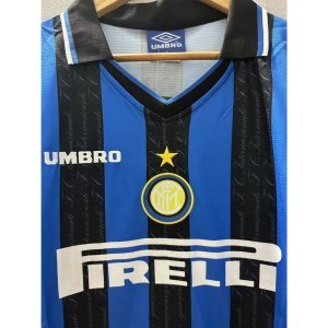 97-98 Internazionale Milano Top Quality Home Retro Soccer Jersey custom T-shirt Football Jersey RONA
