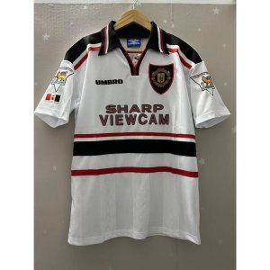 97-99 MAN-U BECKHAM GIGGS SOLSKJAER Top Quality Away Retro Football Jersey custom T-shirt