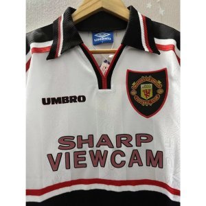 97-99 MAN-U BECKHAM GIGGS SOLSKJAER Top Quality Away Retro Football Jersey custom T-shirt