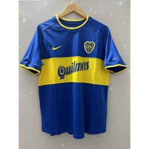 99-00 Boca Juniors Top Quality Home Retro Soccer Jersey custom T-shirt Football Jersey PALERMO ROMAN