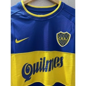 99-00 Boca Juniors Top Quality Home Retro Soccer Jersey custom T-shirt Football Jersey PALERMO ROMAN