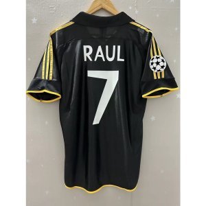 99-00 Real-Madri R.CARLOS RAUL Redondo High Quality Custom T-shirt Retro Football Jersey