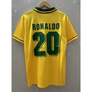 1994 Brazil RONALDO Top Quality Home Retro Soccer Jersey custom T-shirt Football Jersey BEBETO ROMAR