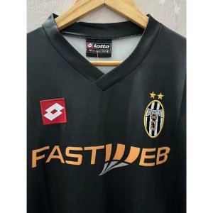 01-02 Uwen DEL PIERO NEDVED DAVIDS Top Quality Away Retro Football Jersey custom T-shirt TREZEGUET