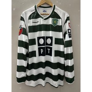 01-03 S-CP C.RONALDO Long sleeve Top Quality Home Retro Football Jersey custom T-shirt