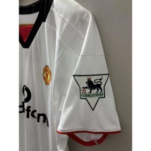 02-03 MAN-U BECKHAM V.NISTELROOY FORLAN Top Quality Away Retro Football Jersey custom T-shirt