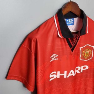 95-96 MAN-U CANTONA BECKHAM GIGGS Top Quality Home Retro Football Jersey custom T-shirt